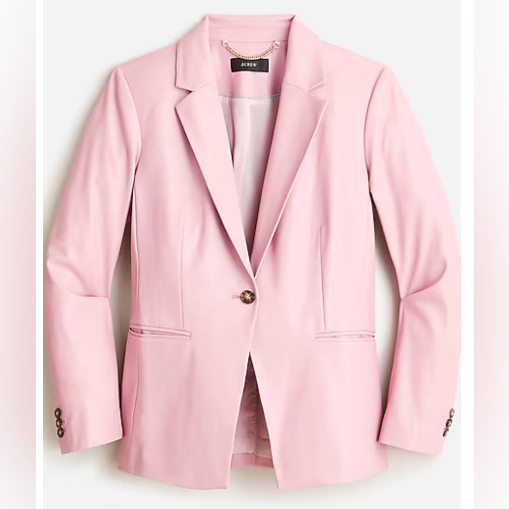 J.Crew Limited-edition cutaway blazer in faux leather